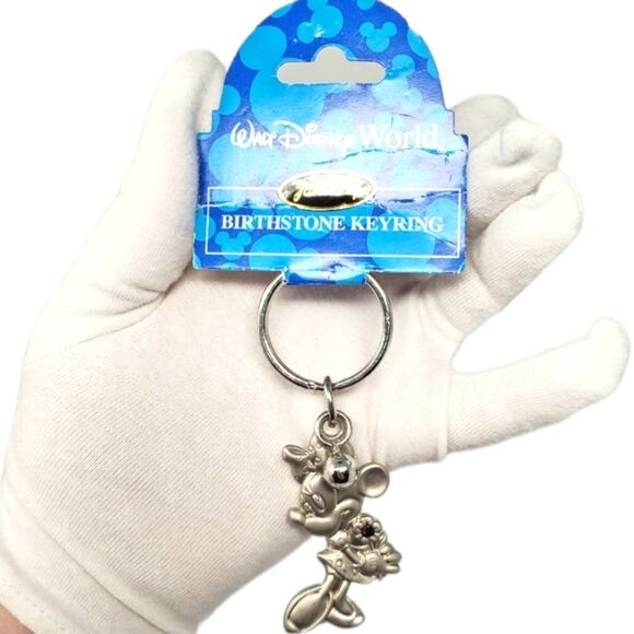 Disney Parks Minnie Mouse January Birthstone Keychain - Picture 2 of 7